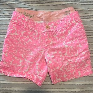 Lilly Pulitzer Callahan Shorts Pink Lobster